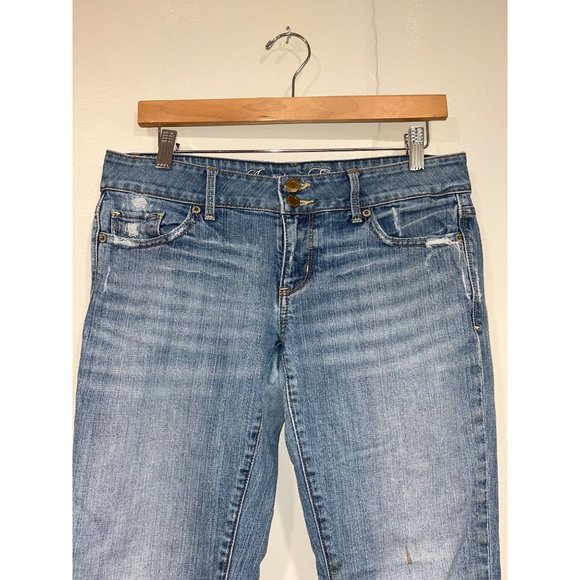 American Eagle 5 Pocket Regular Straight Jeans Women's Size 8 Blue - Picture 5 of 6